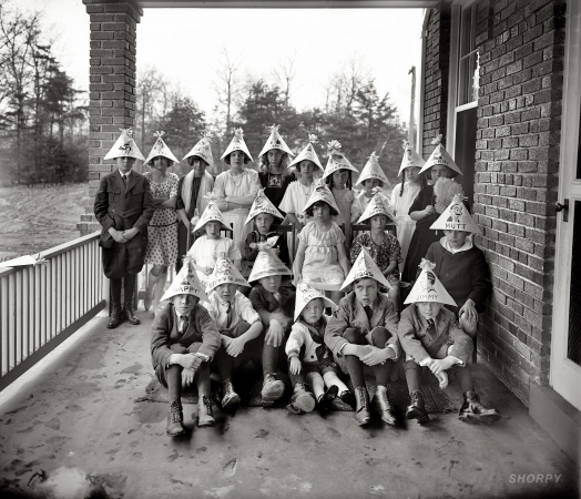 Photo showing: Are We Having Fun Yet? -- John M. Bear Jr's eleventh birthday party, November 26, 1922.