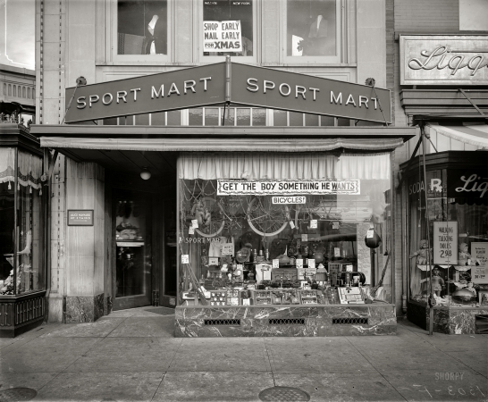 Photo showing: Sport Mart -- Washington, D.C., circa 1922. Sport Mart, 1303 F Street N.W.