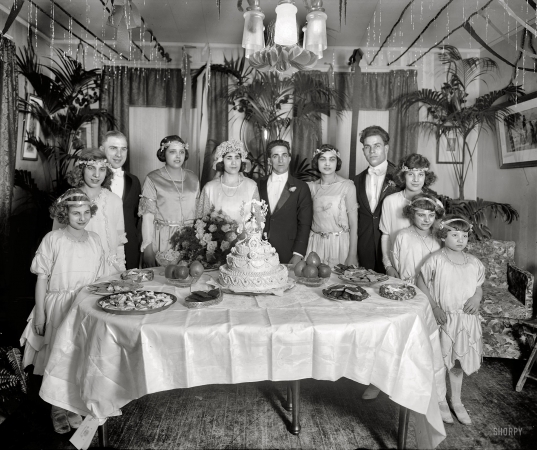 Photo showing: Italian Wedding -- Washington, D.C., circa 1921. Scalco, National Fruit Co. Salvatore Scalco, the groom, was company president.