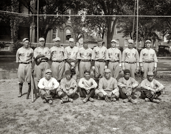 Photo showing: Fire Dept. Sluggers -- Washington, D.C., 1923. D.C. Fire Department baseball team.