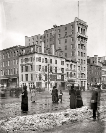 Photo showing: Seventh and F in Winter -- Washington, D.C. circa 1916.