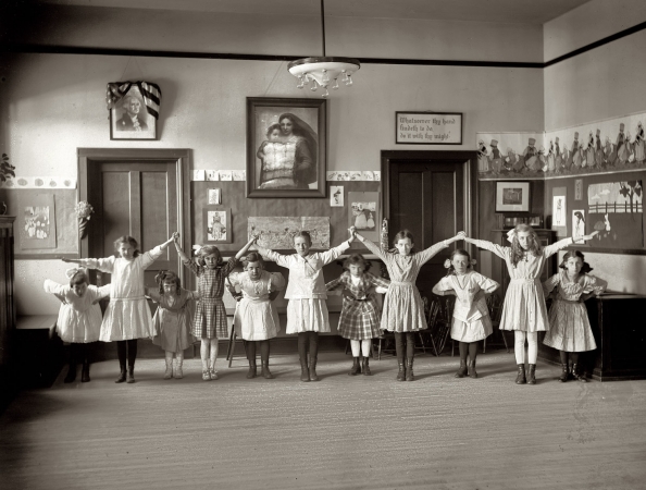 Photo showing: Dance Class -- Washington, D.C., circa 1919. William Lee's School, Georgetown.