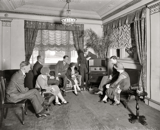 Photo showing: Atwater Kent -- Washington, D.C., circa 1927. Thomas R. Shipp group, Hamilton Hotel. Atwater Kent standing by radio.