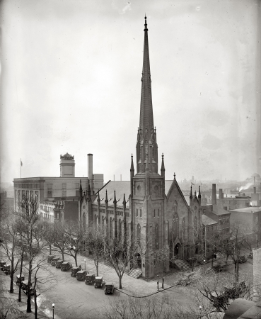 Photo showing: DC Methodist Church -- Metropolitan Methodist Church, C Street, with Ford Motor Co. building, Washington, D.C. circa 1924.
