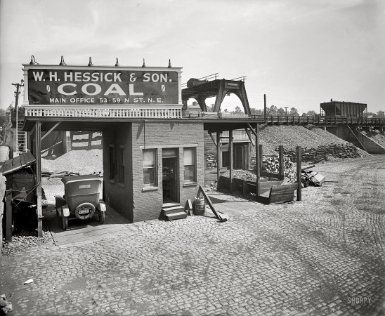 Photo showing: The Coal Store -- Washington, D.C., 1925. Hessick & Son Coal Co.