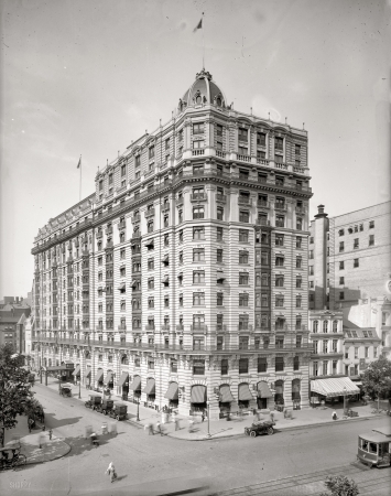 Photo showing: The Raleigh -- Hotel at 12th Street and Pennsylvania Avenue, Washington, D.C. circa 1920.