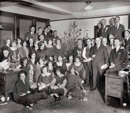 Photo showing: Office Christmas Party -- Washington, D.C. circa 1925. Western Electric Co. group.