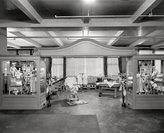 Photo showing: Tot Depot -- Washington, D.C. Woodward & Lothrop Children's Dept., 1927.