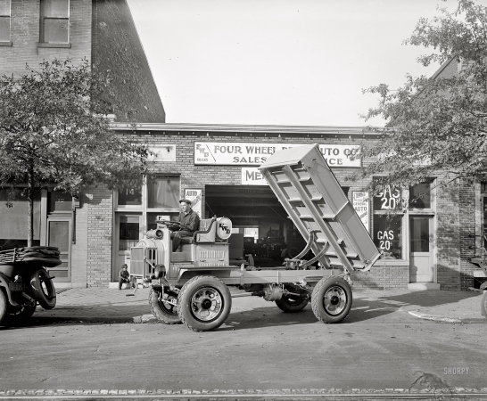 Photo showing: Four Wheel Drive -- Washington, D.C., circa 1927. Four Wheel Drive Auto Co., H Street N.E.
