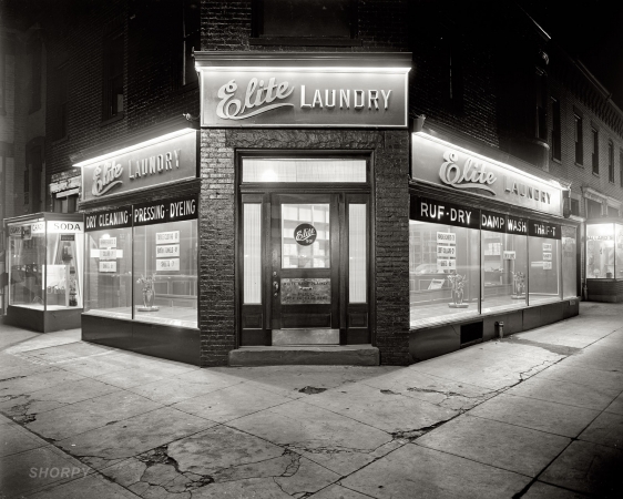 Photo showing: Elite Laundry -- The Elite Laundry in Washington circa 1924.