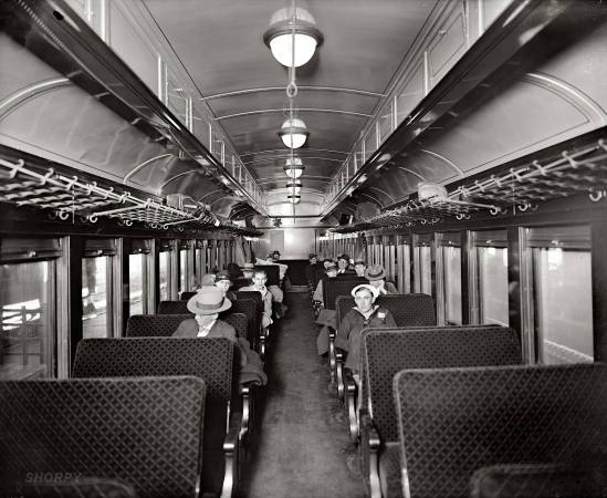 Photo showing: Strangers on a Train -- Southern Railway, interior of car, circa 1928 in or near Washington, D.C.