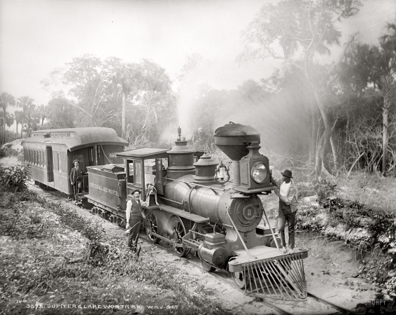 Photo showing: Loco Hound -- Florida circa 1896. Jupiter & Lake Worth R.R.