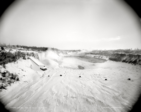 Photo showing: Niagara in Winter -- Niagara Falls circa 1900.