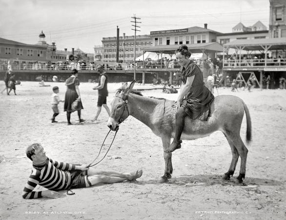 Photo showing: Watch Your Step -- Atlantic City circa 1905.