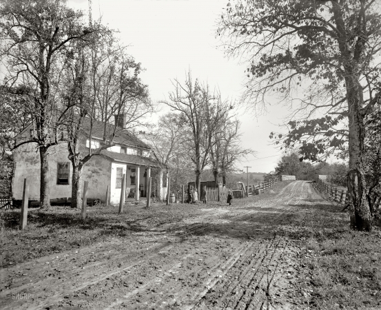 Photo showing: Old Country Road -- Far Hills, New Jersey, circa 1900.