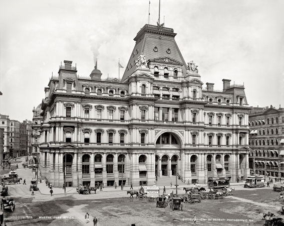 Photo showing: Palace of Mail -- Boston Post Office, circa 1900.