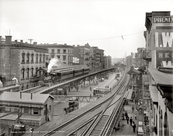Photo showing: The Bowery -- New York circa 1900, near Grand Street.