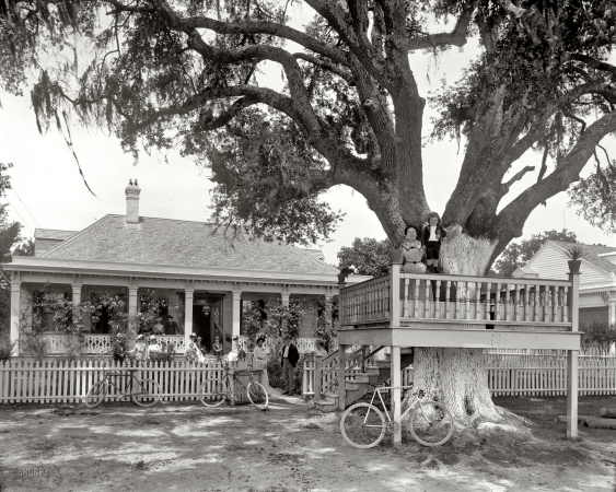 Photo showing: Harrys Villa -- Mississippi circa 1901. Harry's Villa, Bay St. Louis.