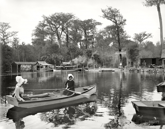 Photo showing: To Boiling Spring -- Florida circa 1902. Silver Springs on the Oklawaha.