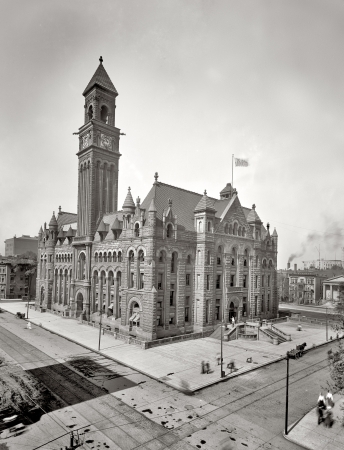 Photo showing: Detroit Post -- Detroit Post Office, circa 1902.