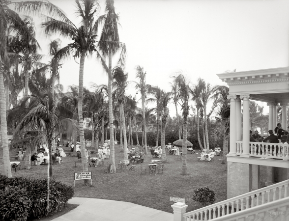 Photo showing: Concert in the Palms -- Afternoon concert hour. The Royal Poinciana, Palm Beach, Florida circa 1904.