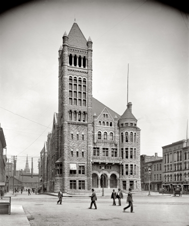 Photo showing: Tall Hall -- Circa 1904. City Hall, Syracuse, New York.