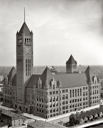 Photo showing: Minneapolis City Hall -- Courthouse and City Hall, circa 1905.