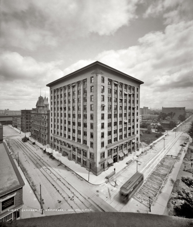 Photo showing: Minneapolis -- Circa 1905. Chamber of Commerce. Later, the Grain Excahnge building.