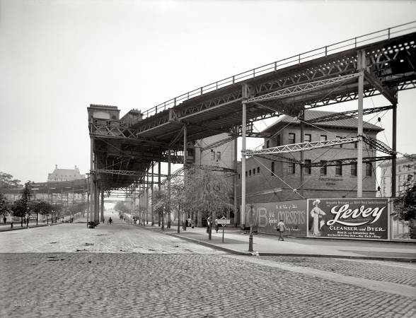 Photo showing: 110th Street L -- New York City circa 1905.