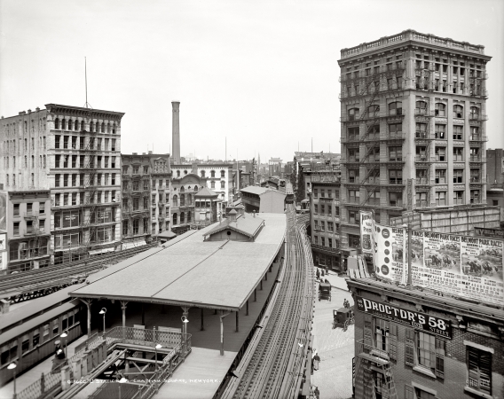Photo showing: Chatham Square -- New York City circa 1905.
