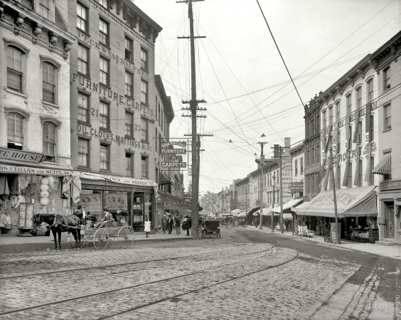 Photo showing: Newburgh: 1906 -- Water Street, Newburgh, New York.
