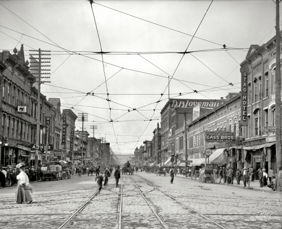 Photo showing: Market Square -- Chattanooga, Tennessee, circa 1907.