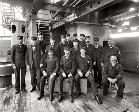 Photo showing: CPOs: 1900 -- U.S. Battleship Texas, chief petty officers.