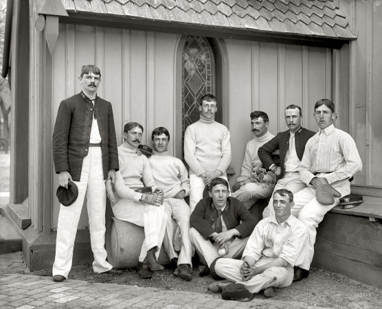 Photo showing: Navy Nine -- Circa 1890s. Base ball team, U.S. Naval Academy.