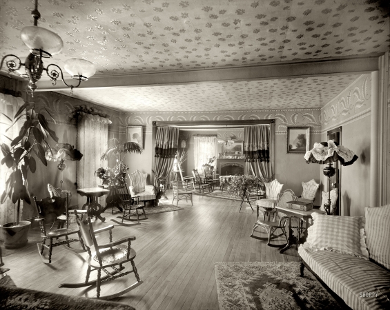 Photo showing: Room to Rock -- Parkside, Pennsylvania, circa 1906. Park Hotel parlors. 