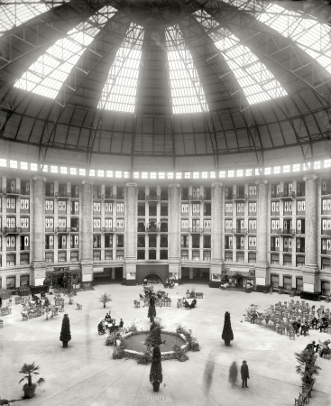 Photo showing: The Atrium -- The atrium, West Baden Springs Hotel, West Baden, Indiana, circa 1903.
