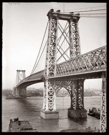 Photo showing: The Williamsburg Bridge -- New York circa 1903-1910.