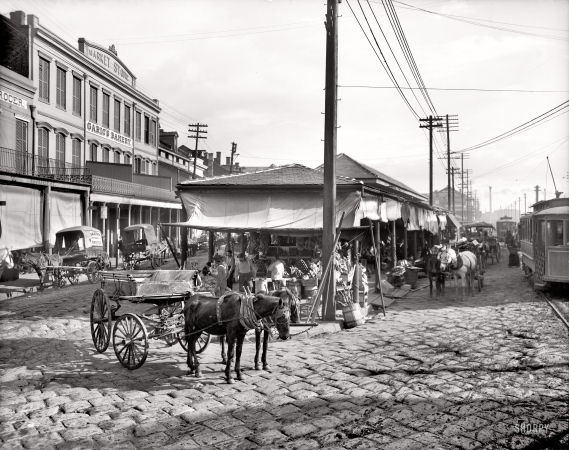 Photo showing: French Market -- New Orleans circa 1906.