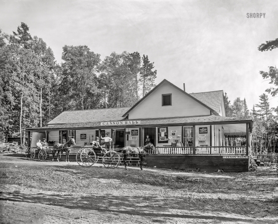 Photo showing: Try Our Lemonade -- Mackinac Island, Michigan, circa 1907. The Cannon Ball, British Landing.