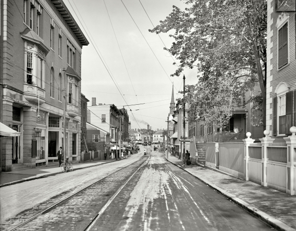 Photo showing: Portsmouth, New Hampshire: 1910 -- Congress Street.