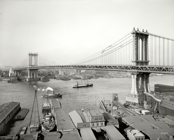 Photo showing: Manhattan Bridge -- New York circa 1910.
