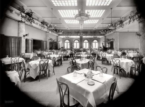 Photo showing: The Grill Room -- Detroit circa 1912. Edelweiss Cafe.