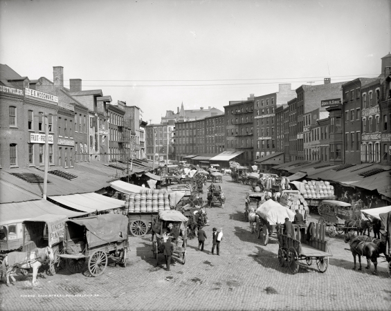 Photo showing: Dock Street Market -- Philadelphia circa 1908.