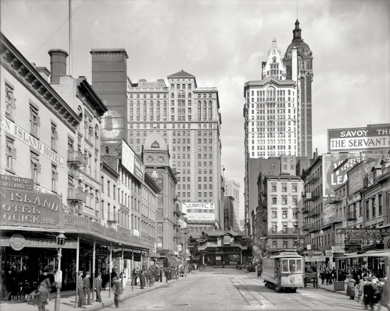 Photo showing: Cortlandt Street -- New York circa 1908.