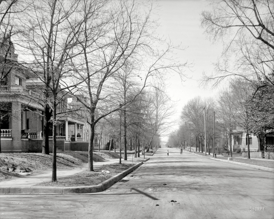 Photo showing: Little Rock -- West 2nd Street residences. Little Rock, Arkansas, circa 1910. 