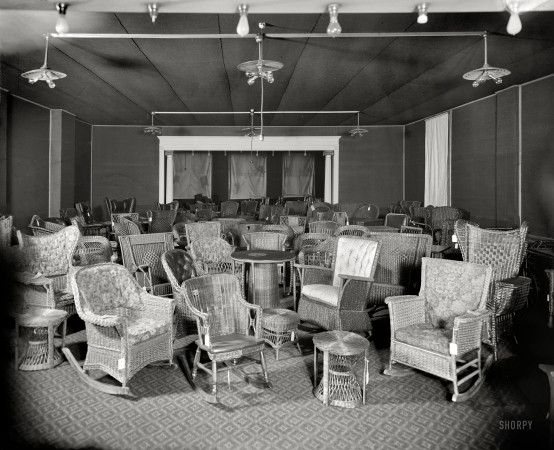 Photo showing: Have a Seat -- Detroit, Michigan, circa 1912. Pringle Furniture Co. - chairs.