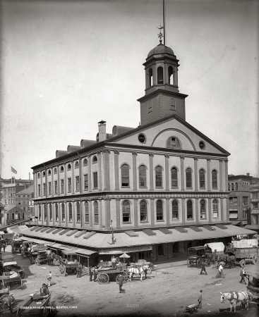 Photo showing: Faneuil Hall -- Boston, circa 1903.