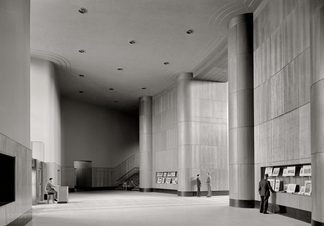 Photo showing: Brooklyn Public Library -- Foyer, Brooklyn Public Library, Prospect Park Plaza, 1941.