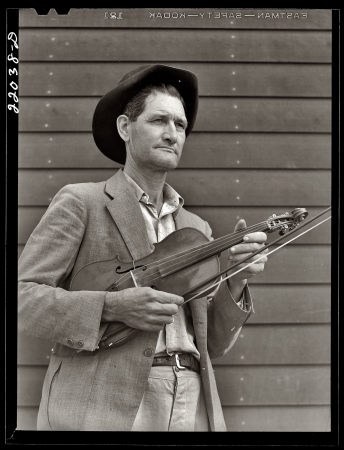 Photo showing: Grandpa Drake -- February 1942. Nathan Drake at the Farm Security Administration's Mercer Evans relocation camp in Weslaco, Texas.