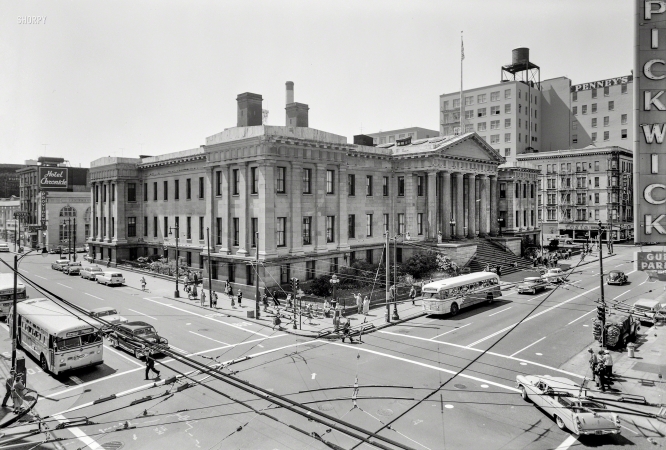Photo showing: Mint Condition -- August 1958. U.S. Branch Mint, Mission & Fifth Streets, San Francisco.